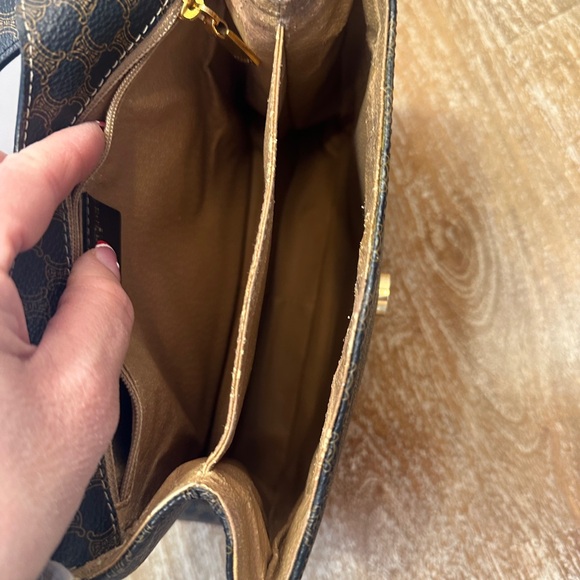 2fer-Céline Macadam Shoulder Bag & wallet in Chestnut Black - Picture 11 of 15